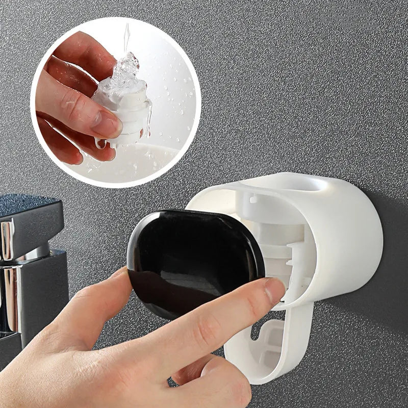 Automatic Toothpaste Dispenser Bathroom Accessories Toothbrush Holder for Home Bathroom Dental Cream Dispenser Dropshipping