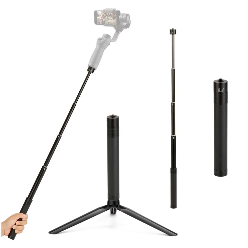 For  Om 5 Extension Rod Pole Selfie Stick Telescopic for  Osmo Mobile 3 4 Feiyu Zhiyun Smooth Isteady Gimbal Accessories