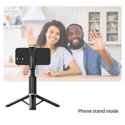 Portable Selfie Stick Tripod, Mini Phone Tripod with Remote Bluetooth, Telescopic Phone Tripod, Upgraded Iphone Tripod Stand & Travel Tripod, Solidest Cell Phone Tripod Portable Recording Cellphone Smartphone Incandescent Christmas Lights Orange Candle