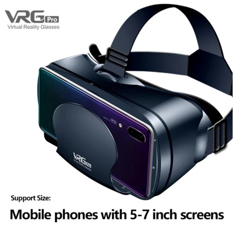 Virtual Reality VR Glasses IMAX Huge Screen HD 3D Glasses Google Cardboard Box VR Headset Helmet for 5-7" Phone,Support Gamepad